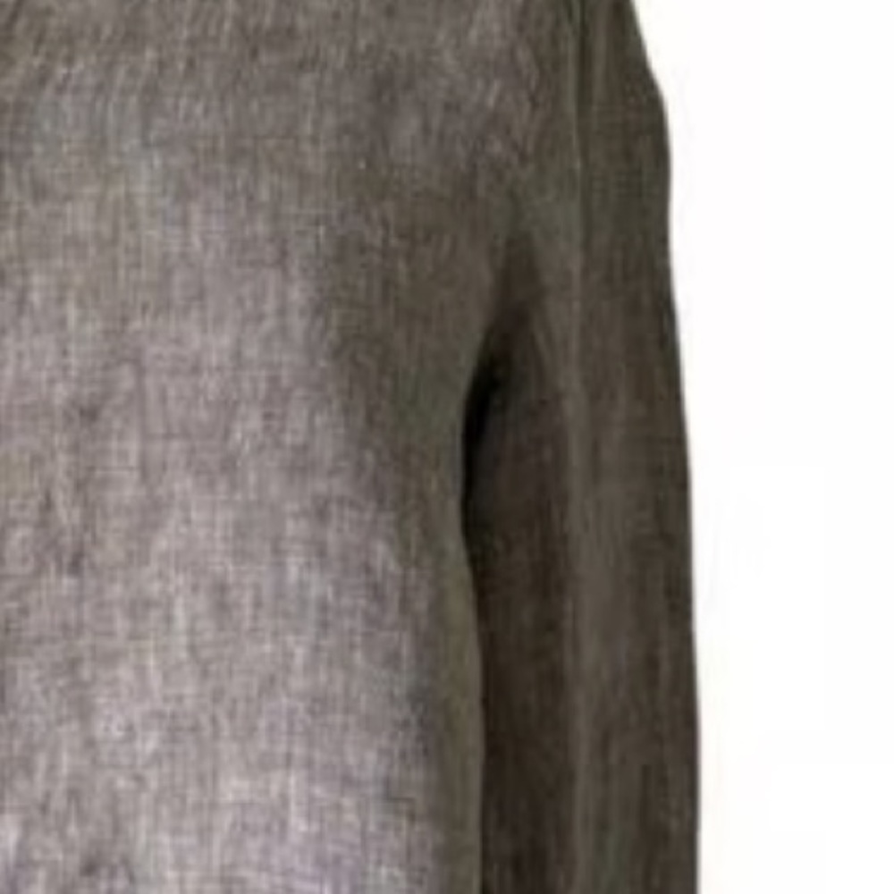 J Jill Love Linen Essential Shirt w Abalone Buttons w MEASUREMENTS! Sz Medium - Picture 12 of 14